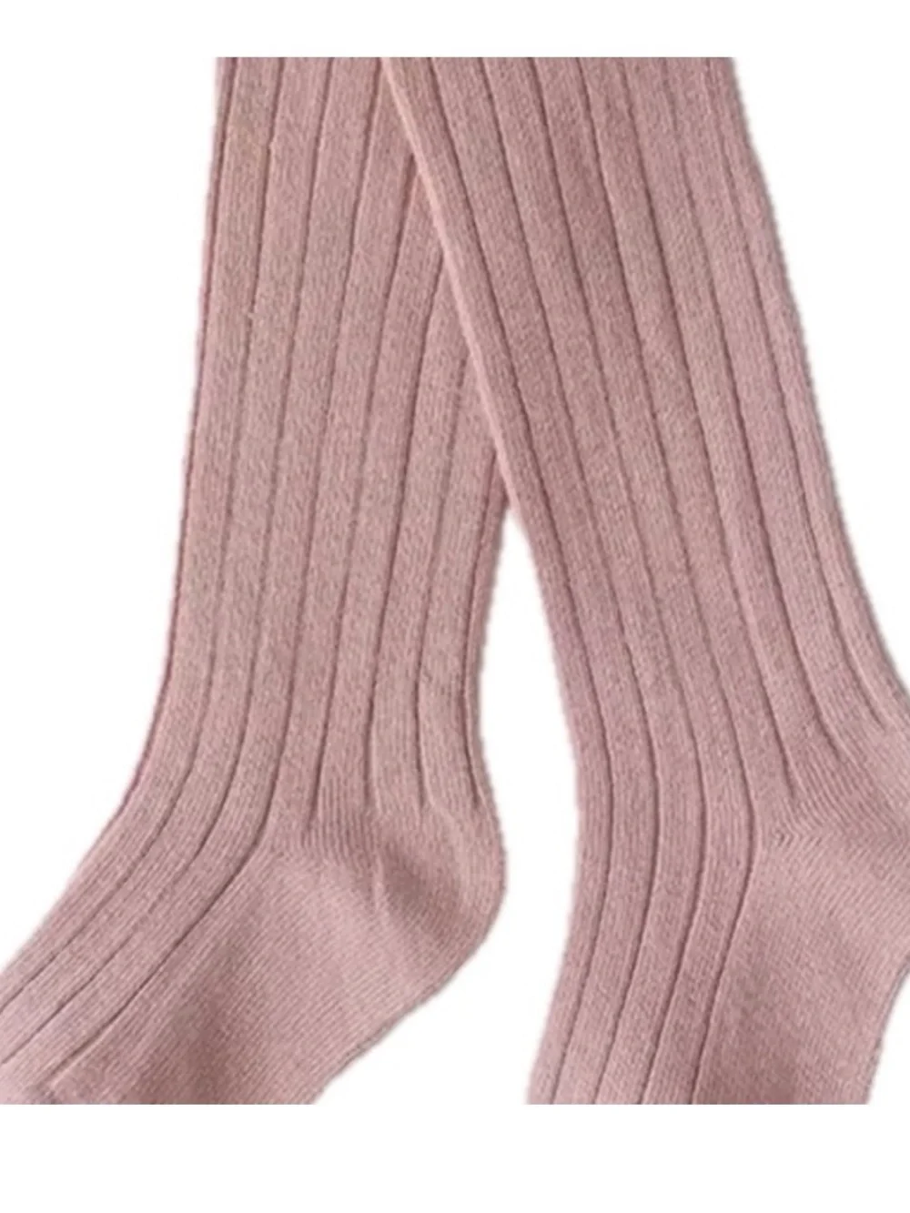 New baby, kids cotton knee high socks pink 0-6 months, 5-7 years